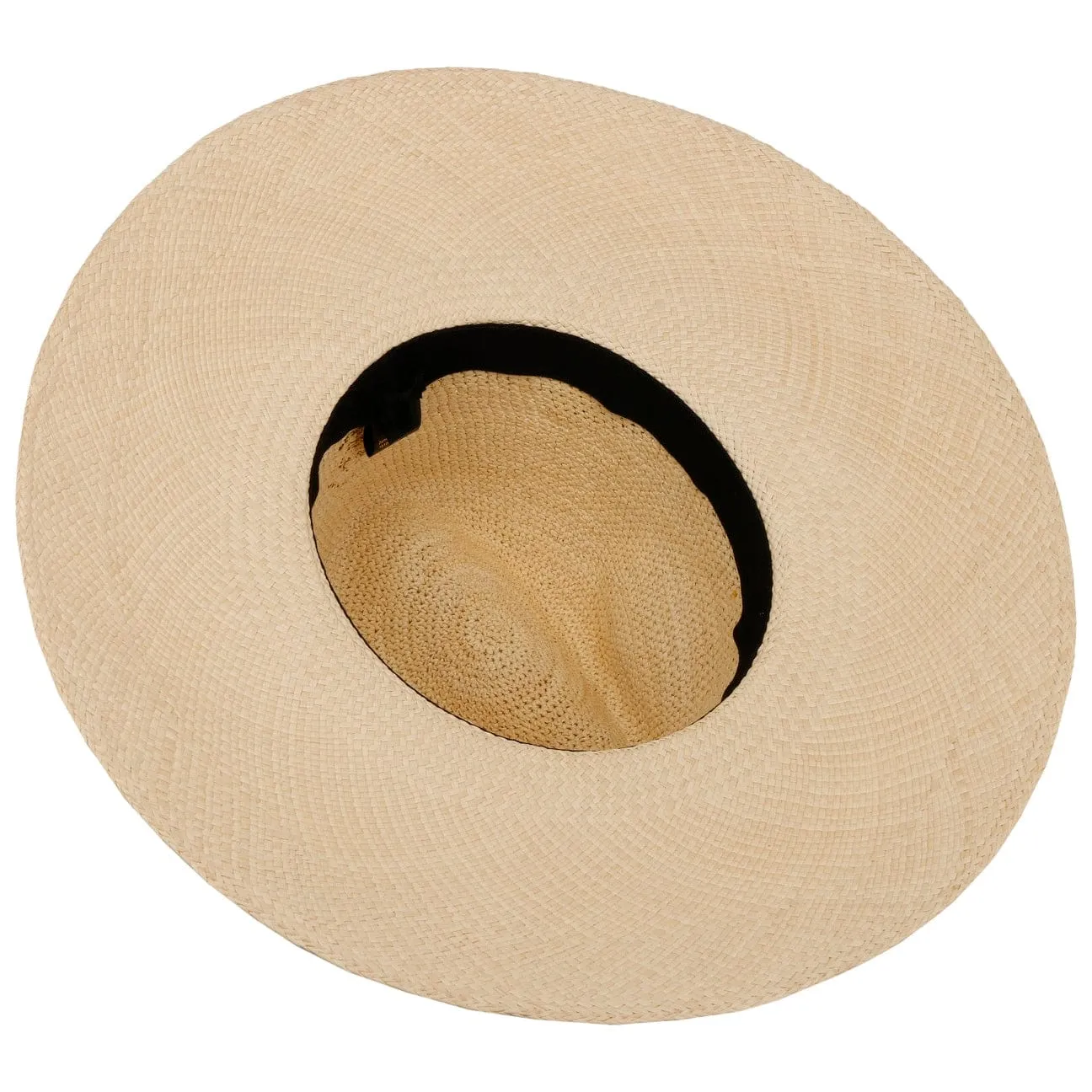 Borsalino Hats Reverse Crown Flower Straw Hat by Borsalino