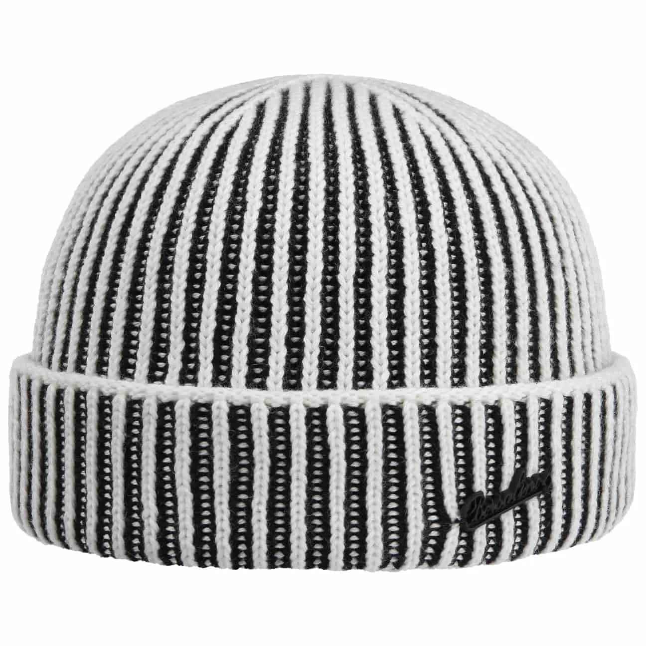 Borsalino Hats Twotone Cotton Beanie with Cashmere by Borsalino