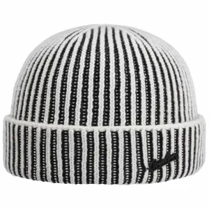 Borsalino Hats Twotone Cotton Beanie with Cashmere by Borsalino
