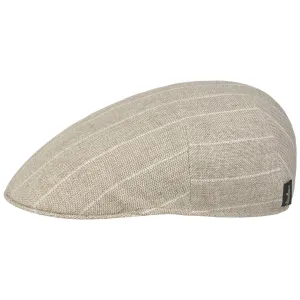 Borsalino Hats Twotone Pinstripe Flat Cap by Borsalino