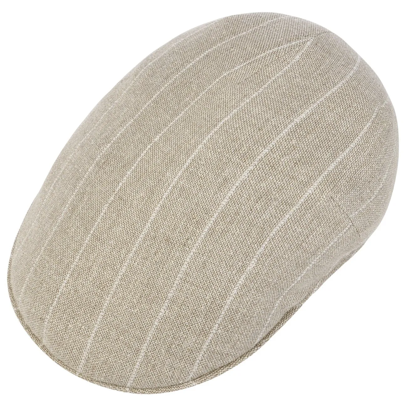 Borsalino Hats Twotone Pinstripe Flat Cap by Borsalino