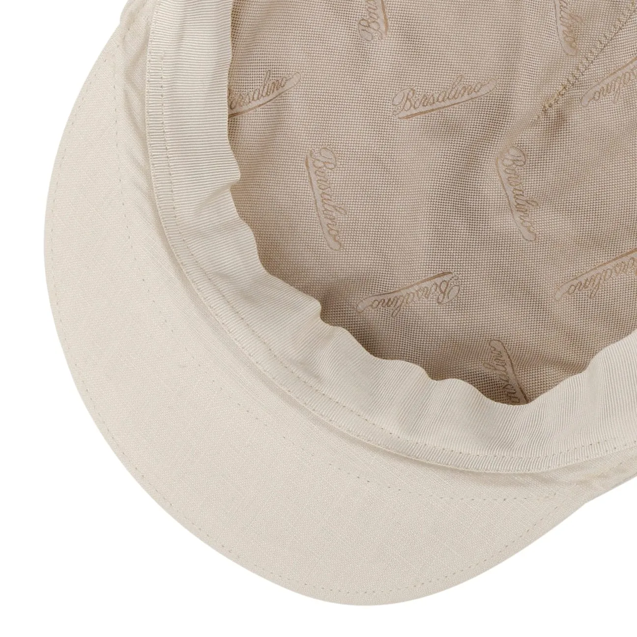 Borsalino Hats Uni Light Linen Flat Cap by Borsalino
