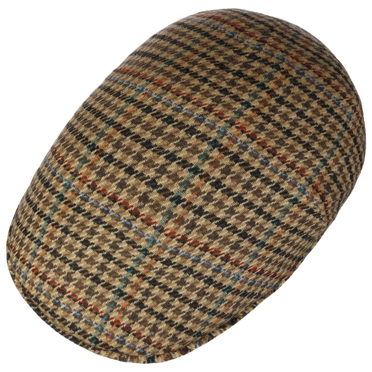 Borsalino Hats Ventova Check Flat Cap by Borsalino