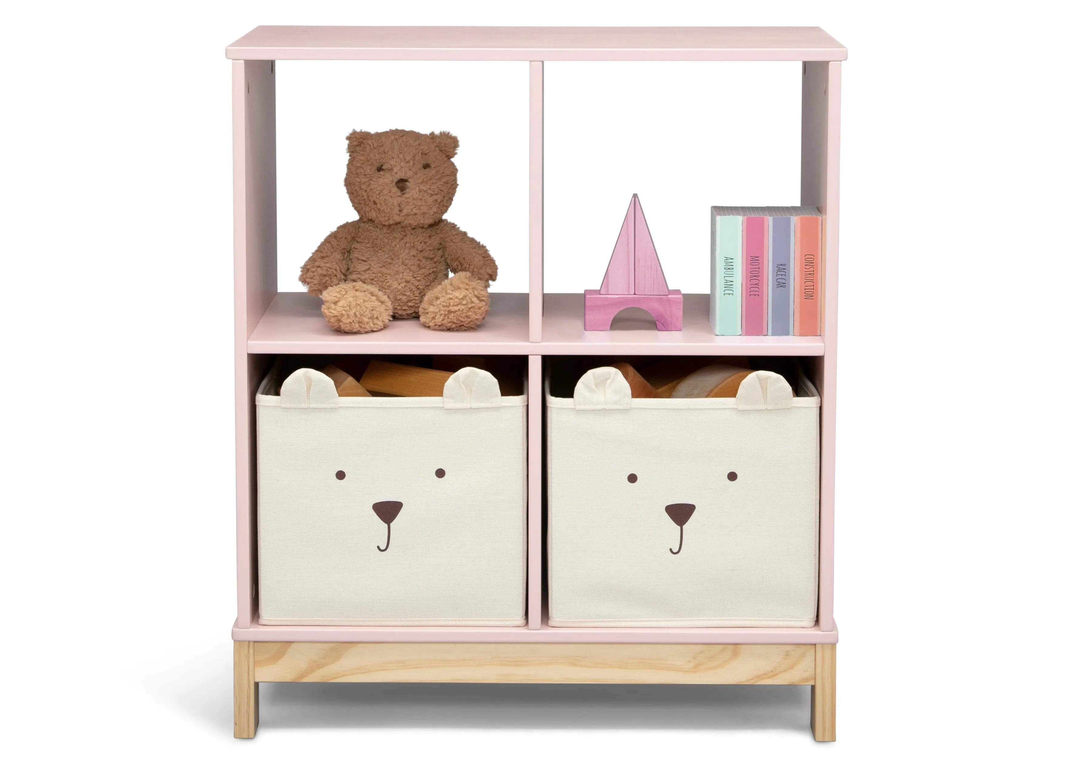 Brannan Bear Bookcase with Bins Babykids_Delta Children_Toy Storage & Bookshelves