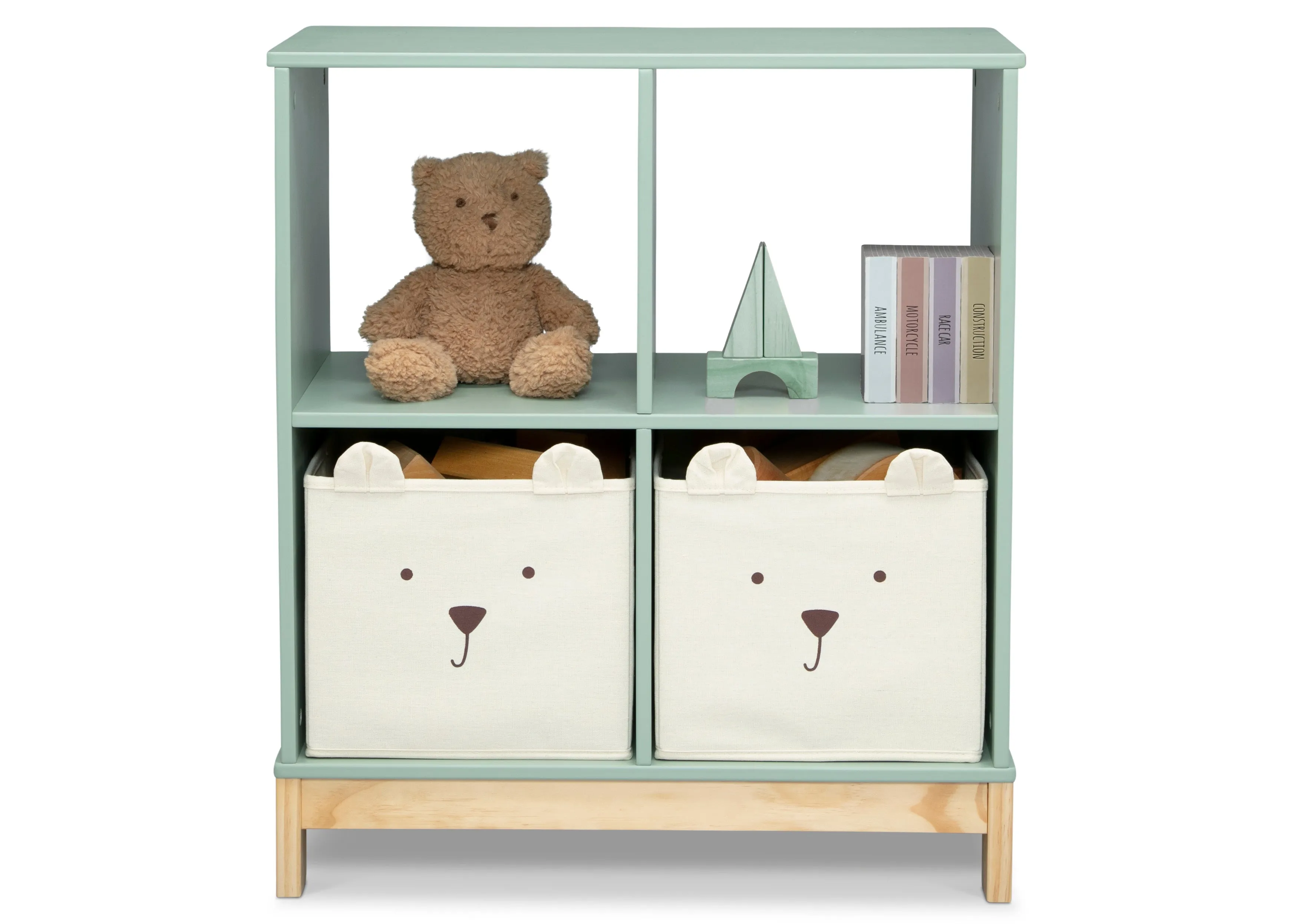 Brannan Bear Bookcase with Bins Babykids_Delta Children_Toy Storage & Bookshelves