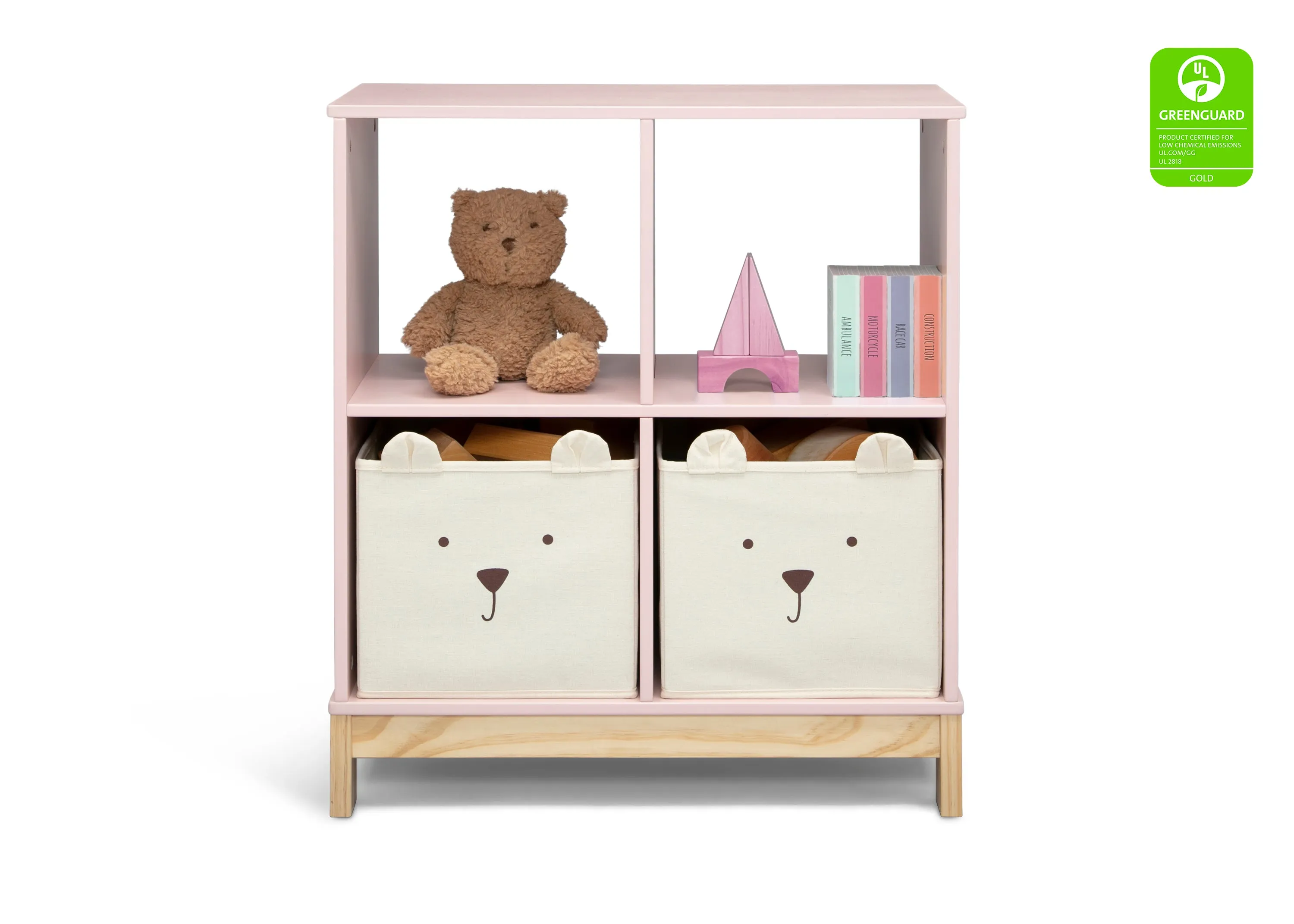 Brannan Bear Bookcase with Bins Babykids_Delta Children_Toy Storage & Bookshelves