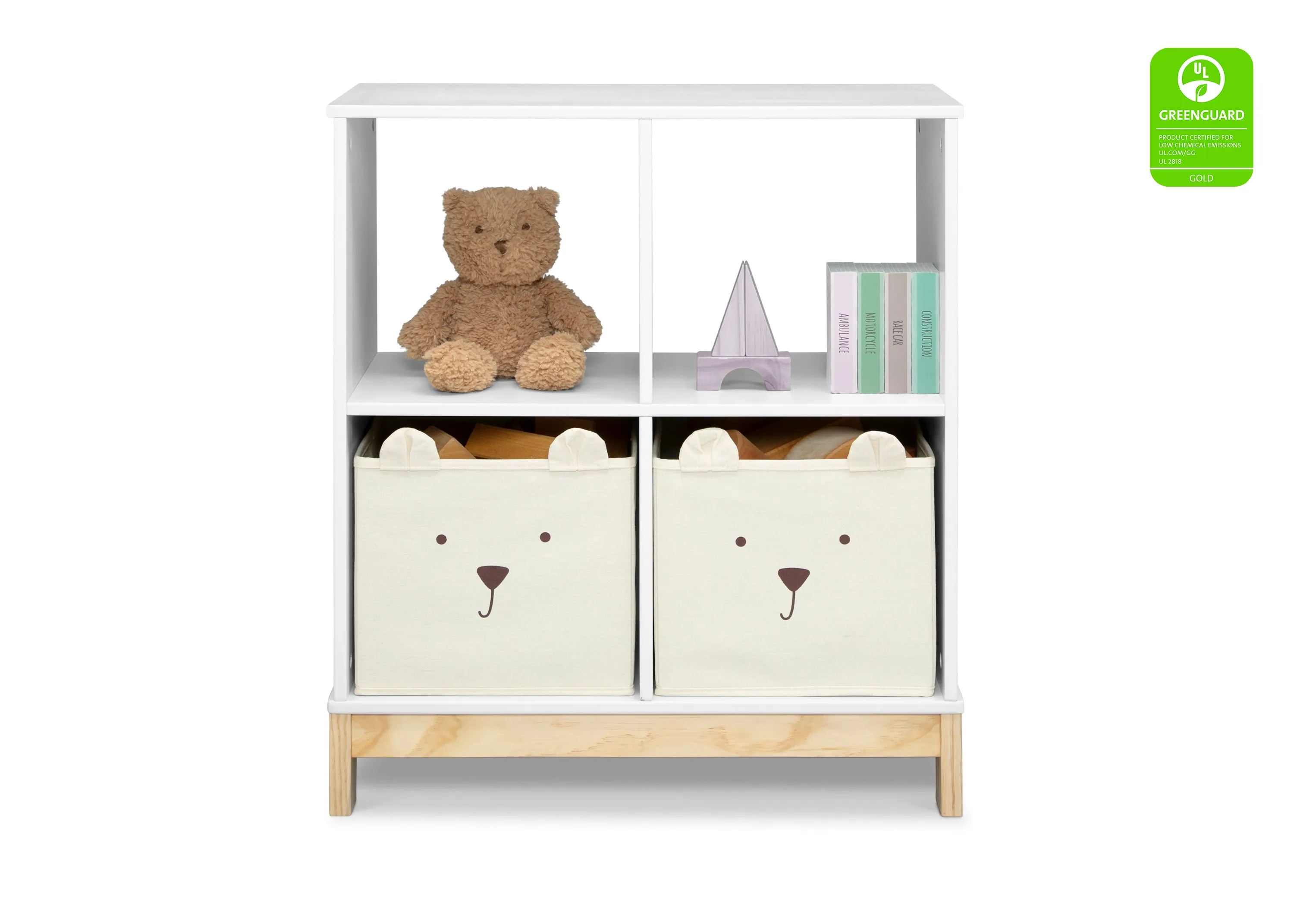 Brannan Bear Bookcase with Bins Babykids_Delta Children_Toy Storage & Bookshelves