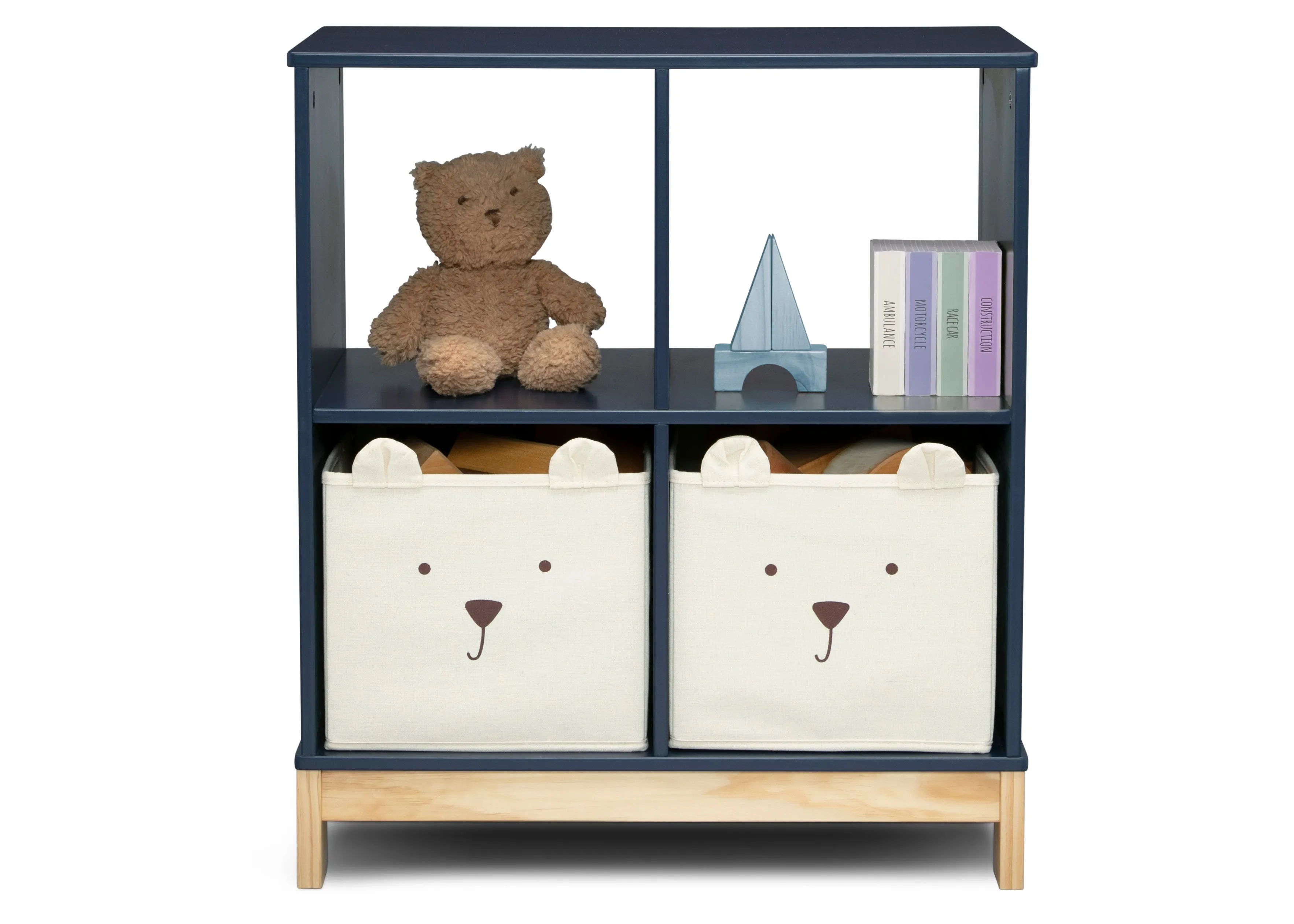 Brannan Bear Bookcase with Bins Babykids_Delta Children_Toy Storage & Bookshelves