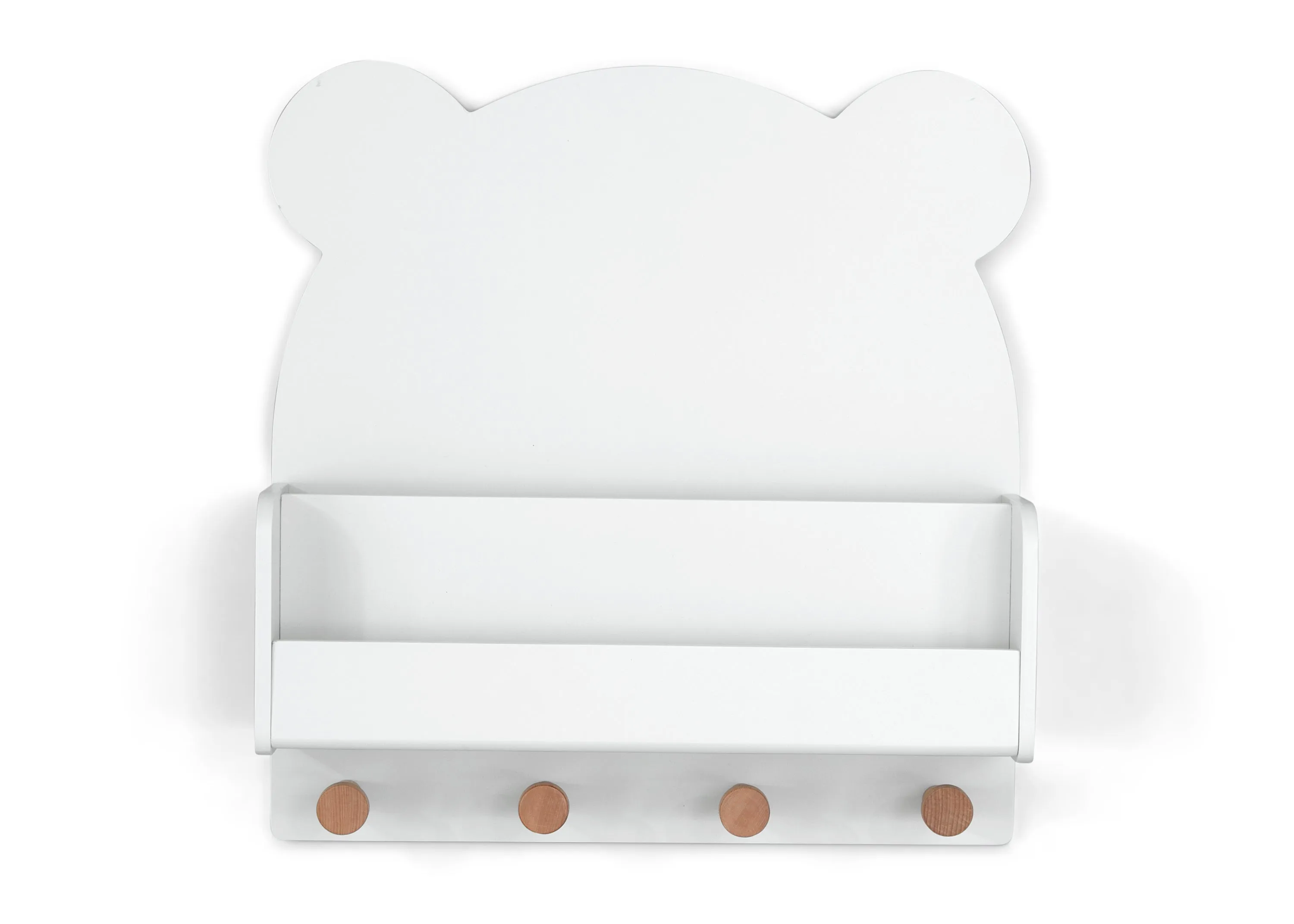 Brannan Bear Wall Shelf with 4 Hooks Babykids_Delta Children_Toy Storage & Bookshelves