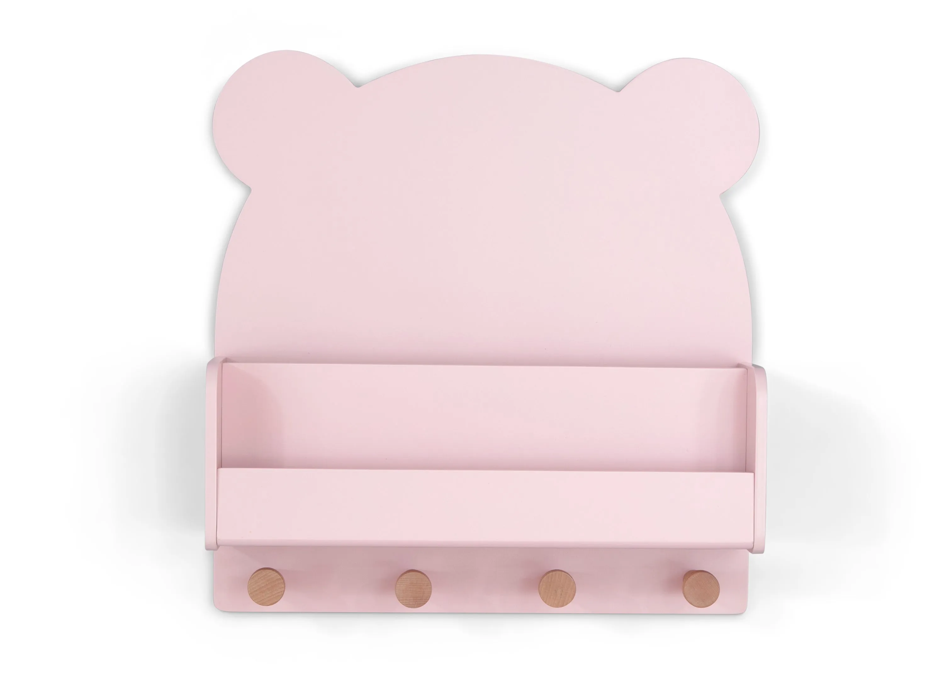 Brannan Bear Wall Shelf with 4 Hooks Babykids_Delta Children_Toy Storage & Bookshelves