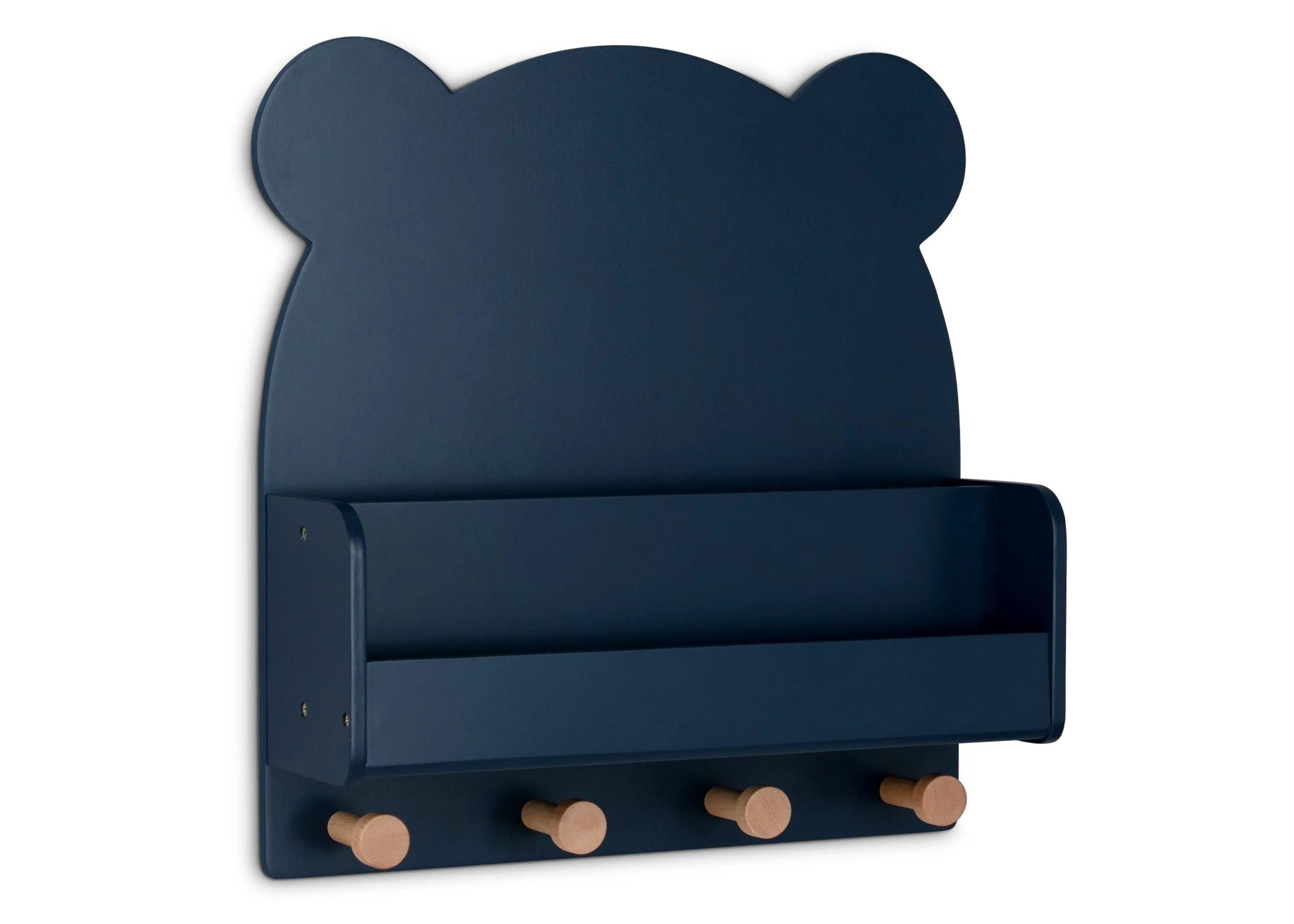 Brannan Bear Wall Shelf with 4 Hooks Babykids_Delta Children_Toy Storage & Bookshelves