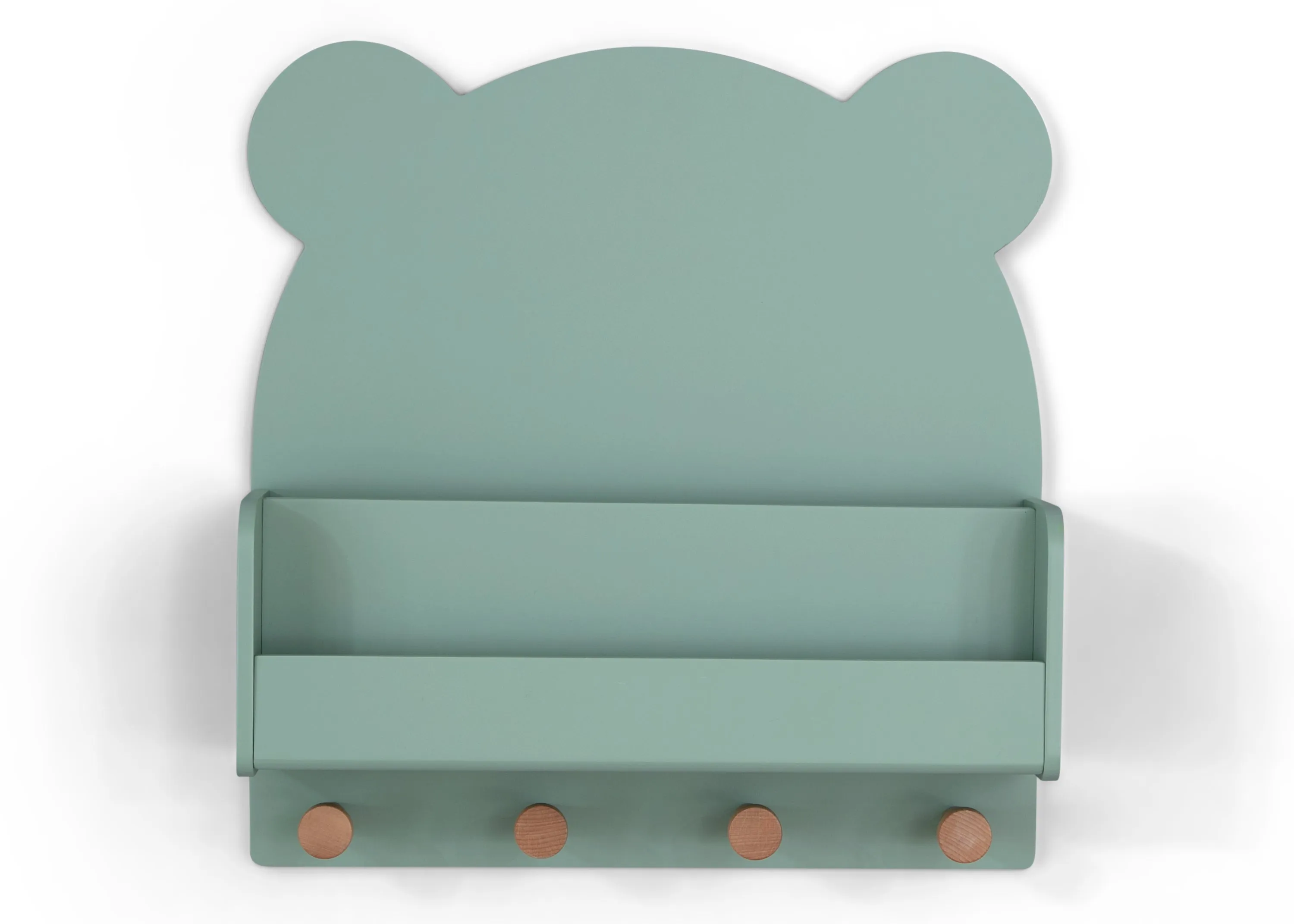 Brannan Bear Wall Shelf with 4 Hooks Babykids_Delta Children_Toy Storage & Bookshelves