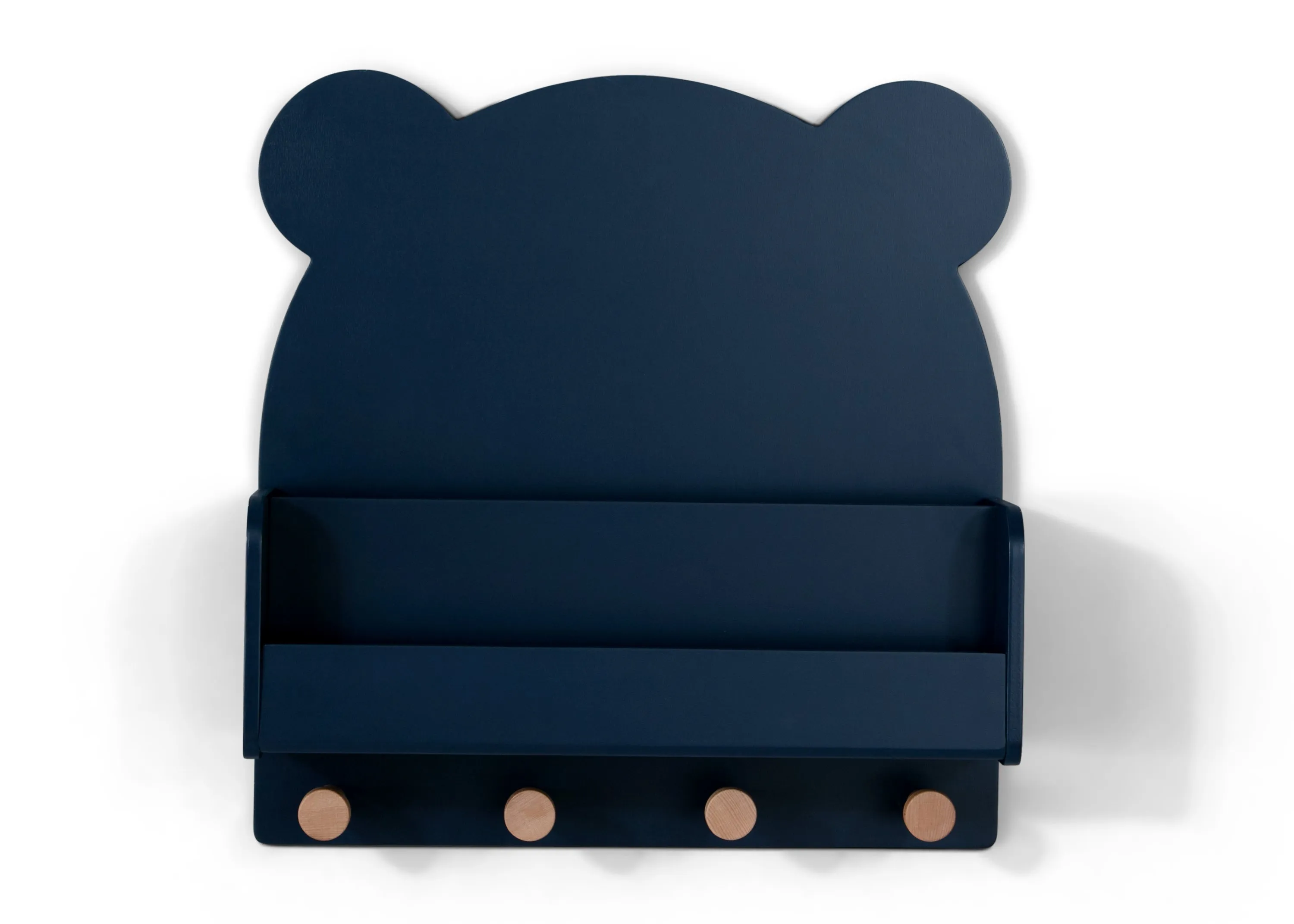 Brannan Bear Wall Shelf with 4 Hooks Babykids_Delta Children_Toy Storage & Bookshelves