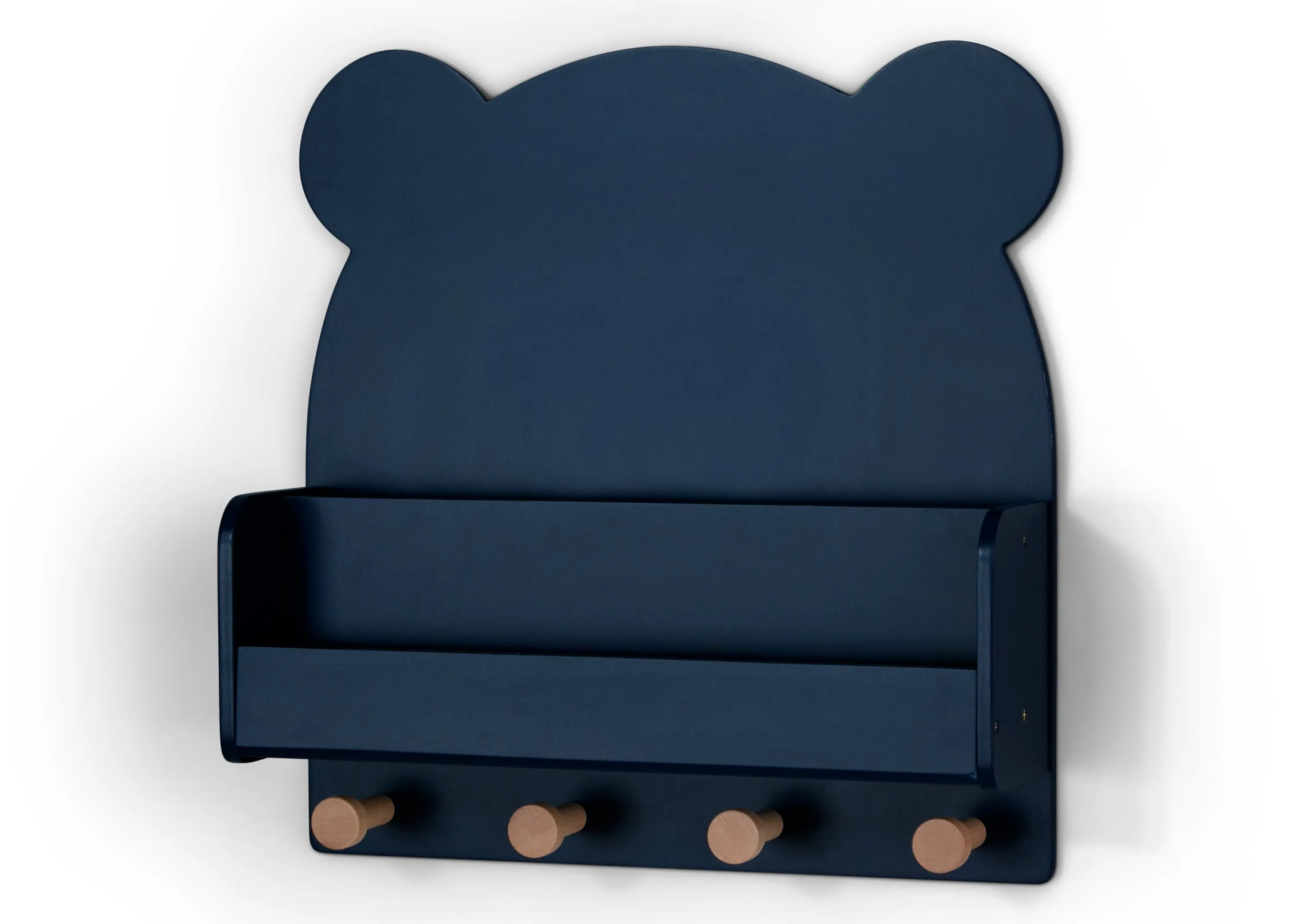 Brannan Bear Wall Shelf with 4 Hooks Babykids_Delta Children_Toy Storage & Bookshelves
