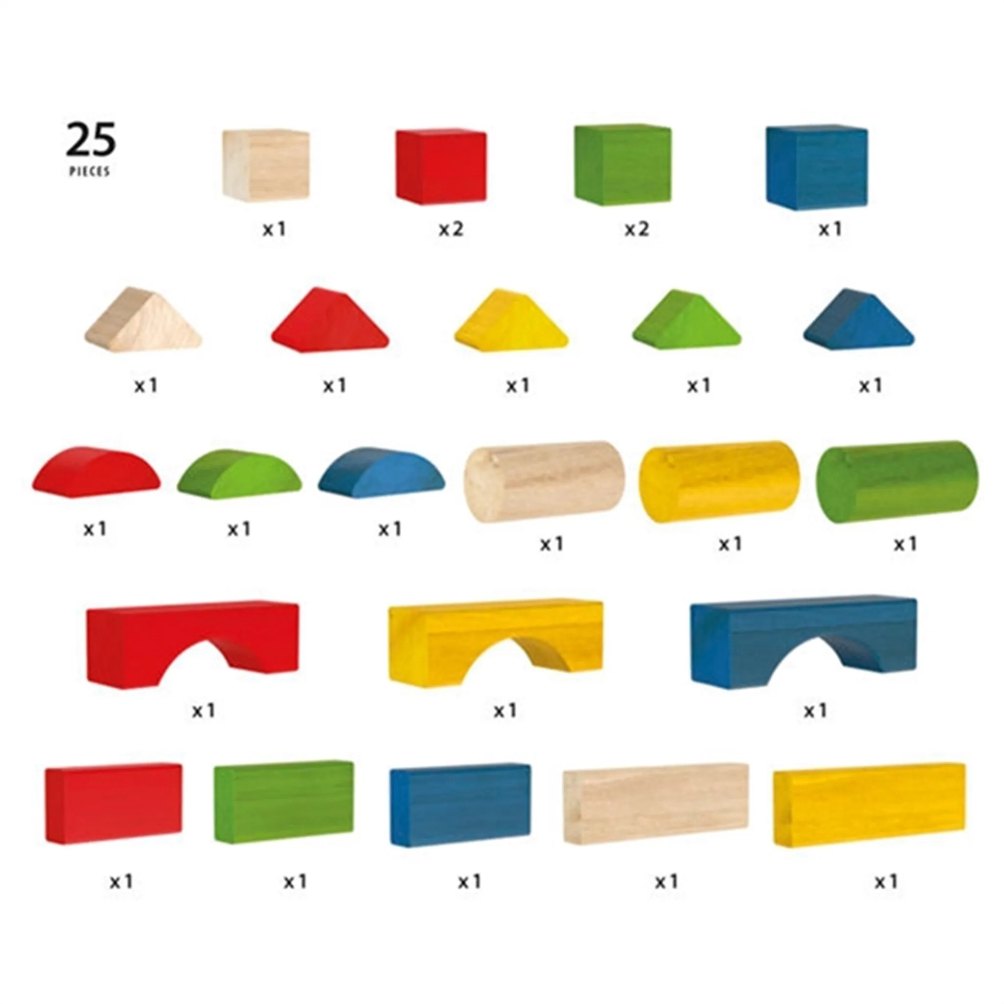 BRIO Coloured Blocks 25 pcs