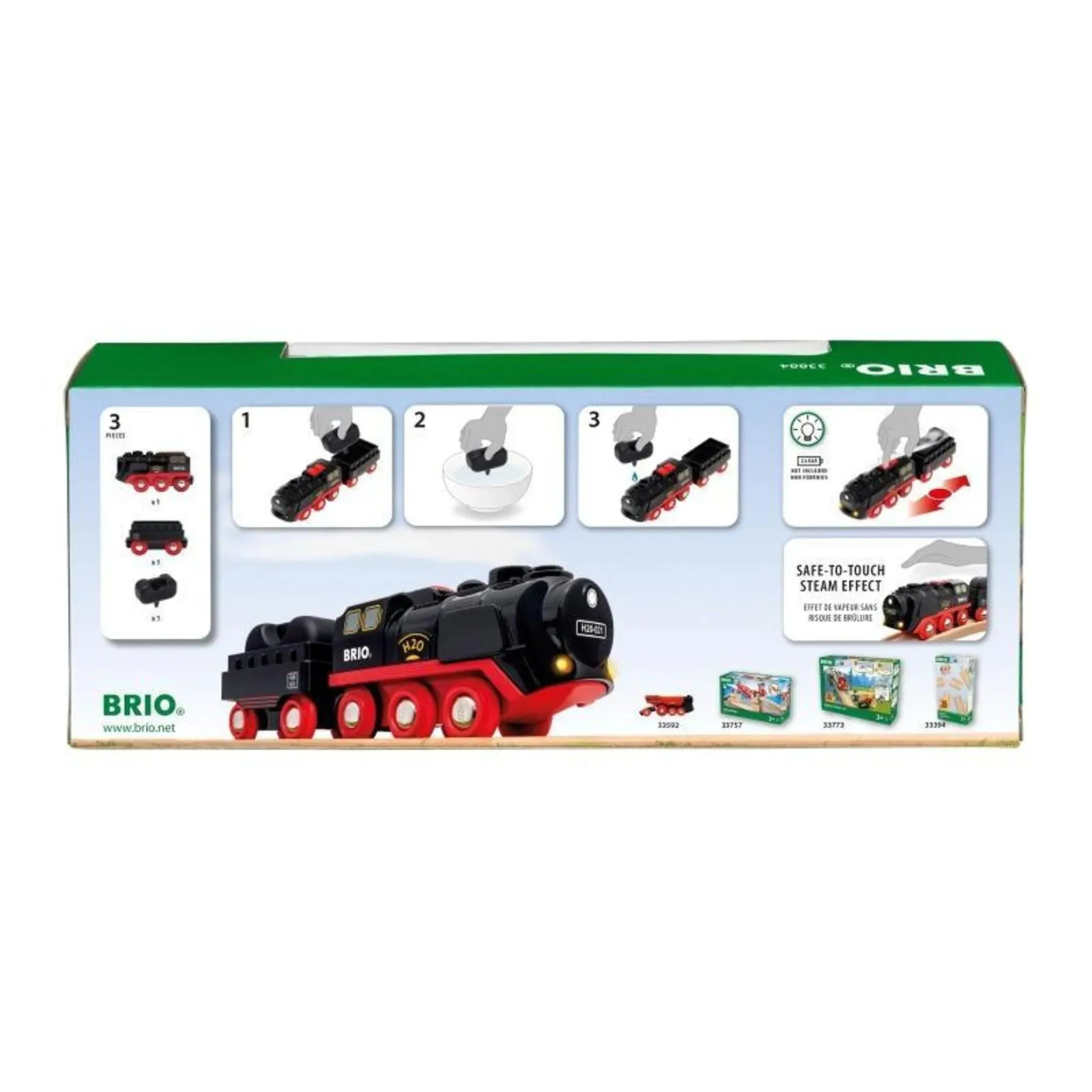 Brio Toys BRIO BO - Steaming Train 3 pieces