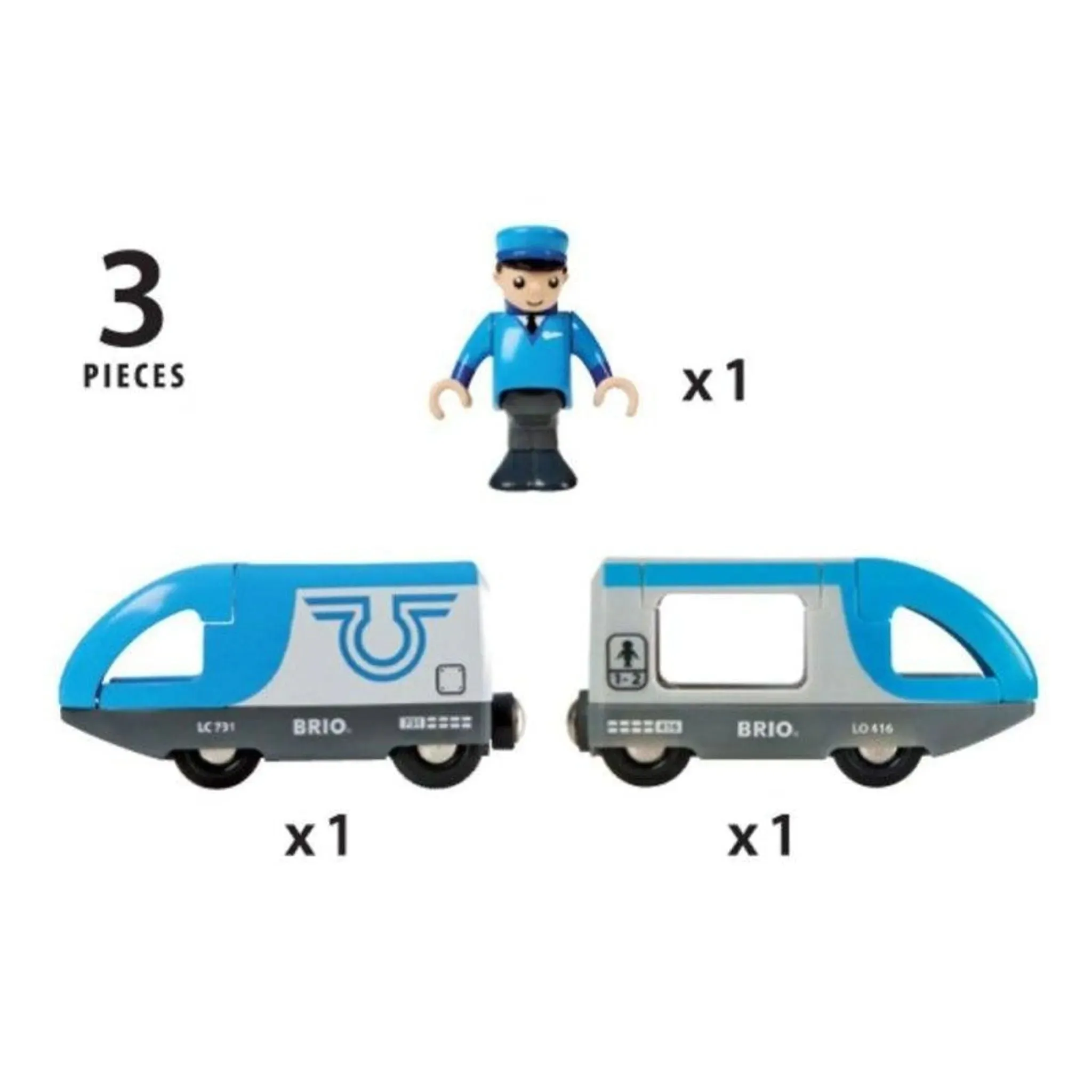 Brio Toys BRIO BO - Travel Battery Train 3 pieces