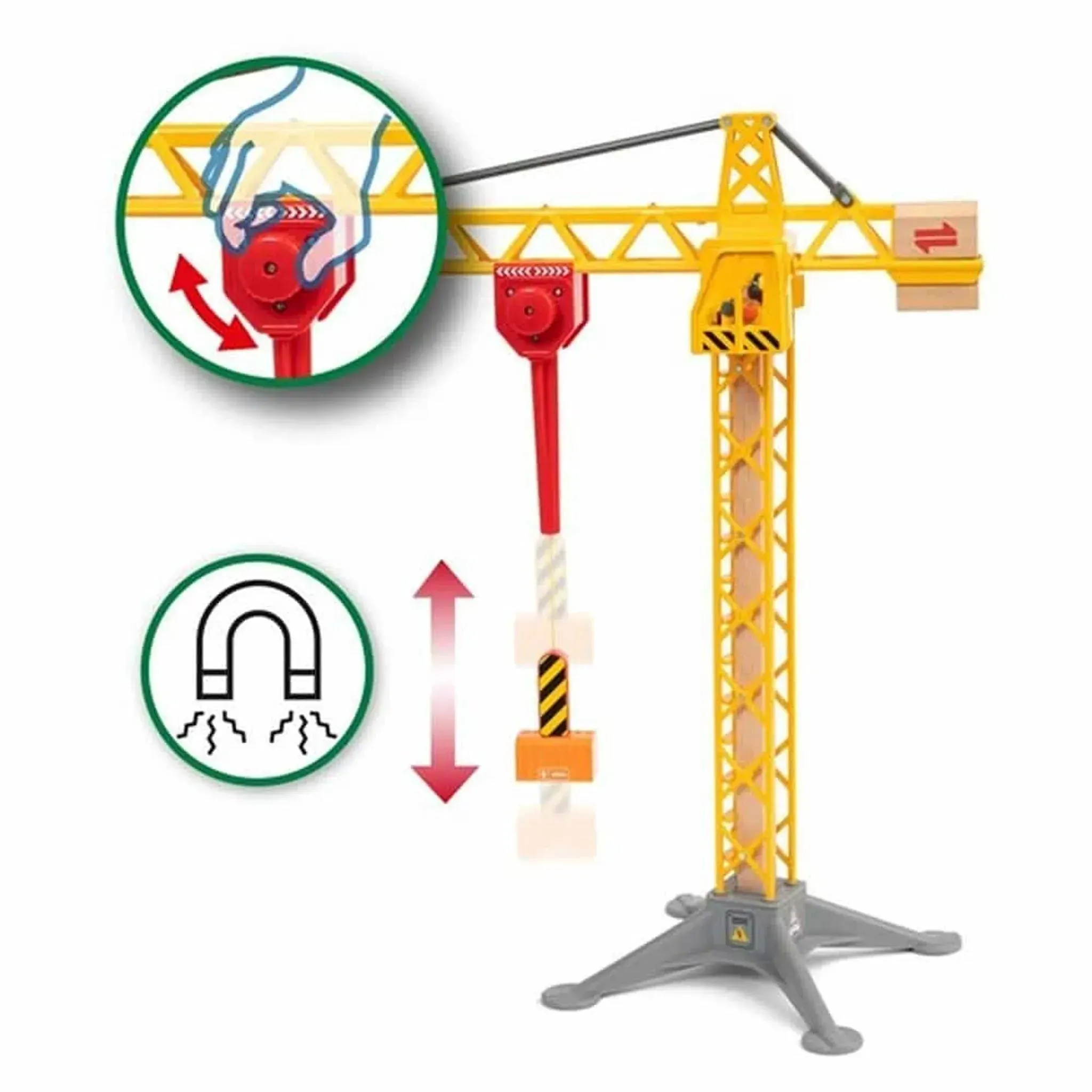 Brio Toys BRIO Crane - Construction Crane with Lights 5 pieces