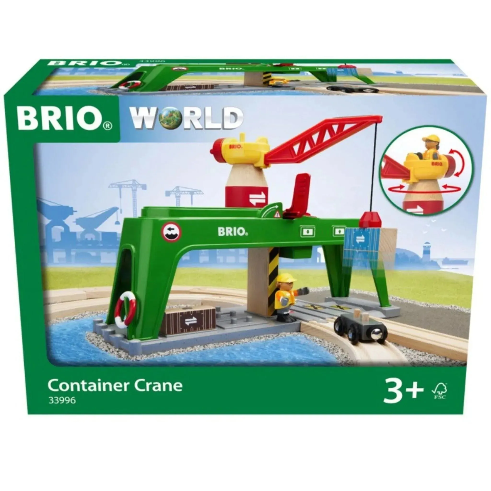 Brio Toys BRIO Crane - Container Crane 6 pieces