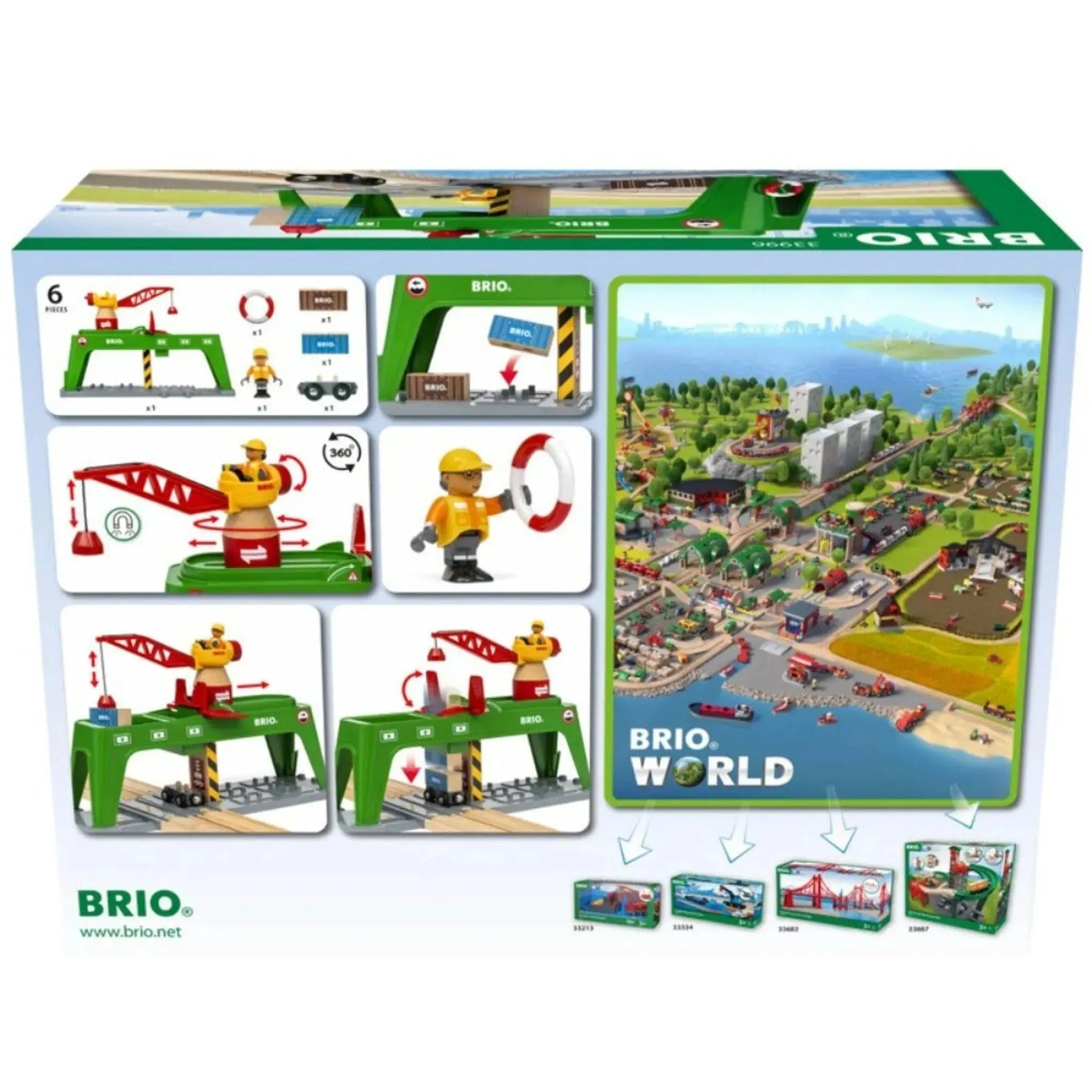 Brio Toys BRIO Crane - Container Crane 6 pieces