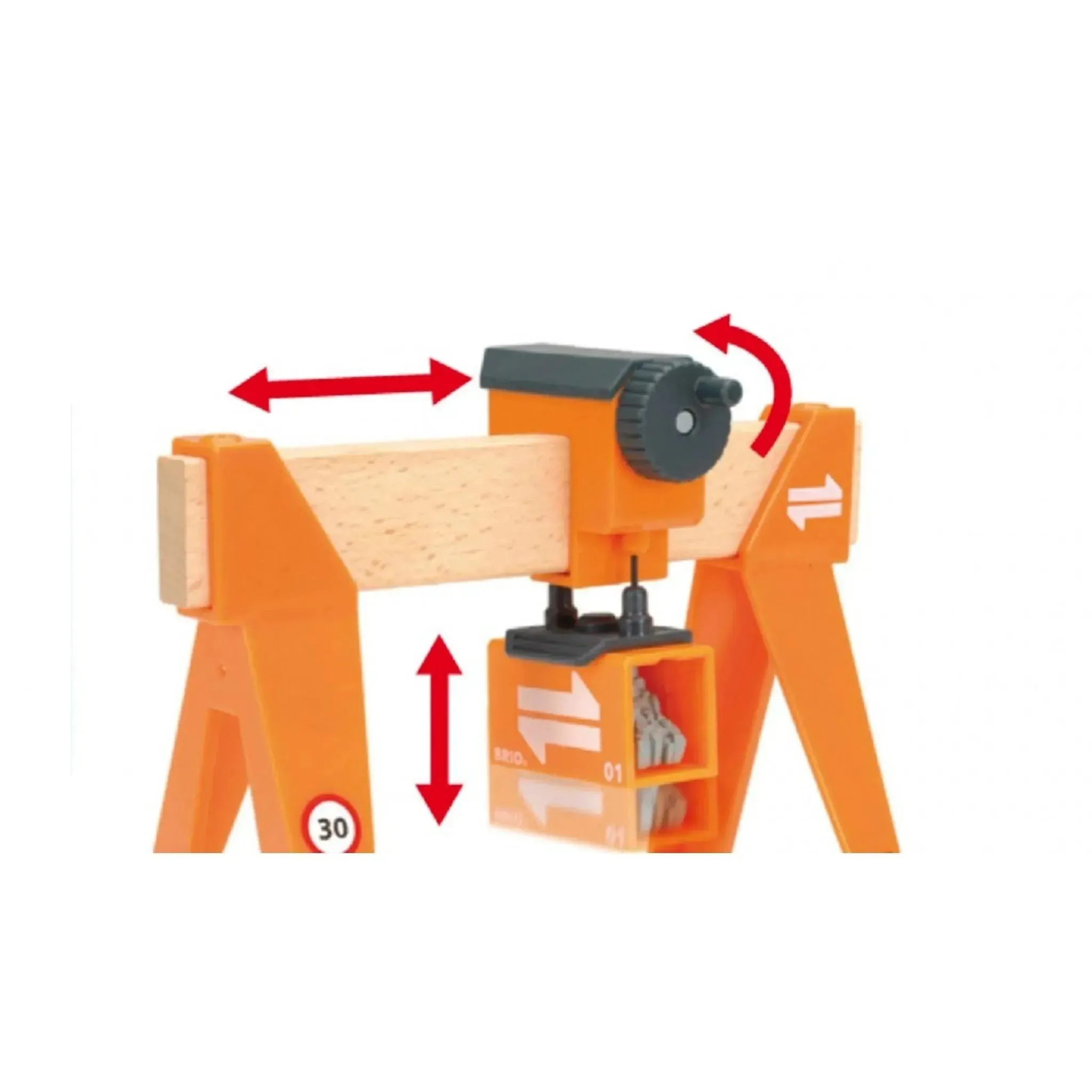 Brio Toys BRIO Crane - Gantry Crane 4 pieces