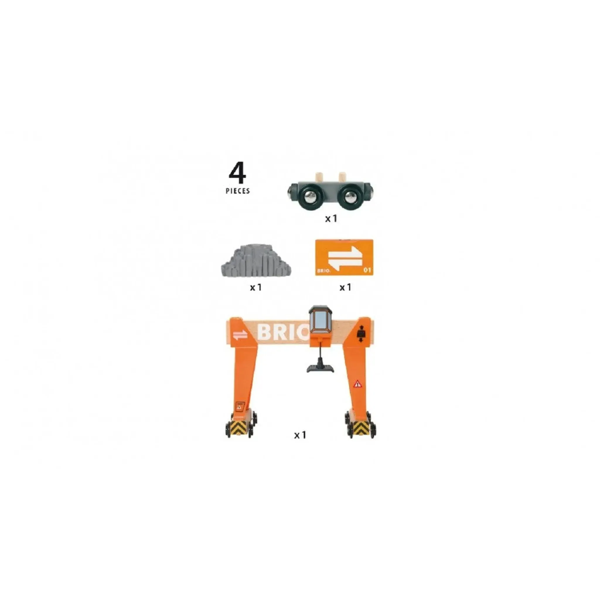 Brio Toys BRIO Crane - Gantry Crane 4 pieces