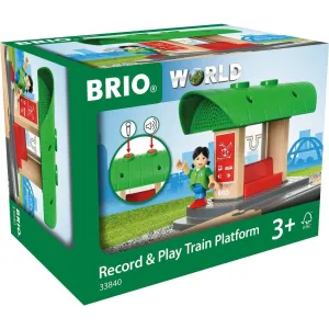 Brio Toys Brio Destination - Record & Play Train Platform