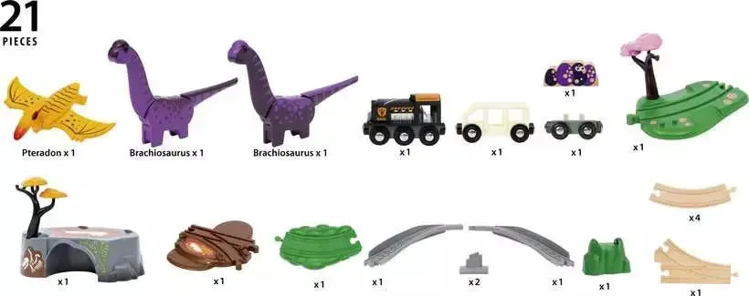 Brio Toys BRIO - Dinosaur Adventure Set 21 pieces