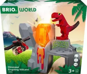 Brio Toys BRIO - Dinosaur Erupting Volcano 5 pieces