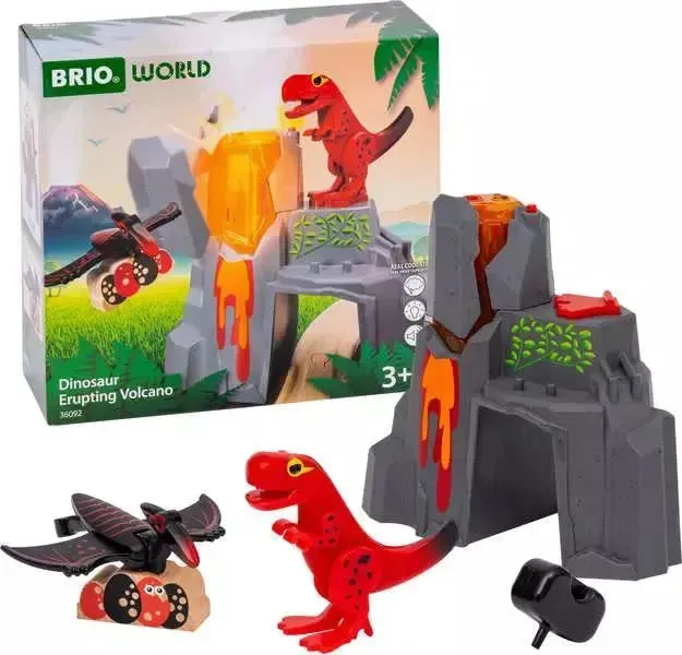 Brio Toys BRIO - Dinosaur Erupting Volcano 5 pieces