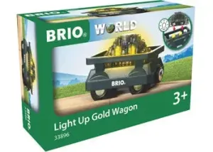 Brio Toys BRIO - Light Up Gold Wagon 2 pieces