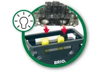 Brio Toys BRIO - Light Up Gold Wagon 2 pieces