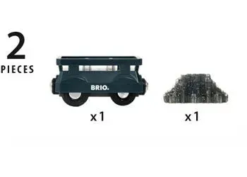 Brio Toys BRIO - Light Up Gold Wagon 2 pieces