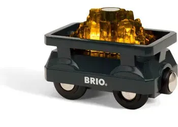 Brio Toys BRIO - Light Up Gold Wagon 2 pieces