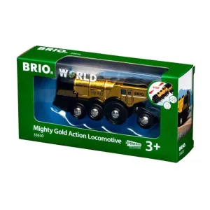 Brio Toys BRIO - Mighty Gold Action Locomotive
