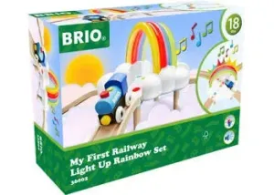 Brio Toys BRIO My First Railway Light Up Rainbow Set 11 pieces