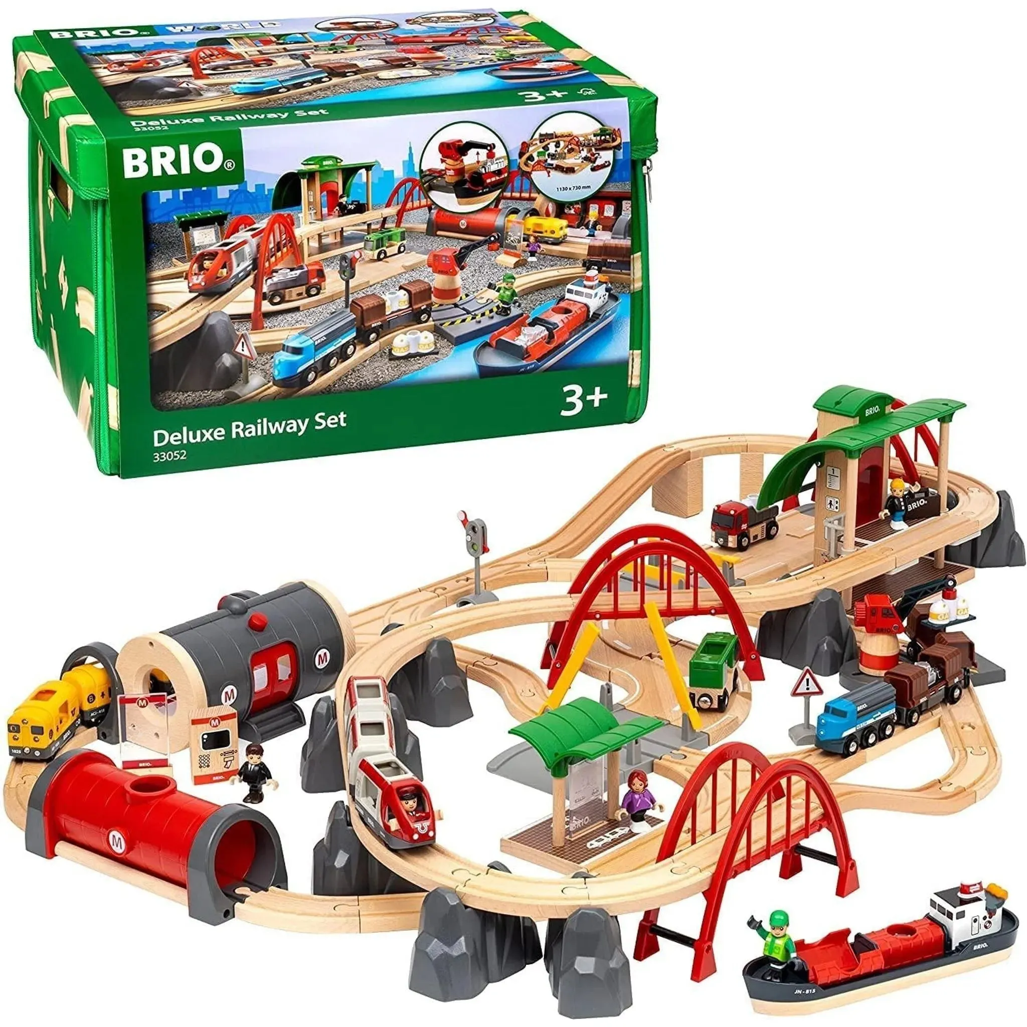 Brio Toys BRIO Set - Deluxe Railway Set 87 pieces