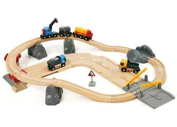 Brio Toys BRIO Set - Rail & Road Loading Set 32 pieces