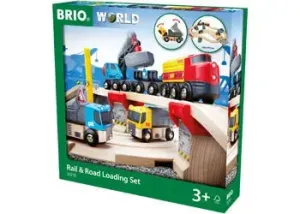 Brio Toys BRIO Set - Rail & Road Loading Set 32 pieces