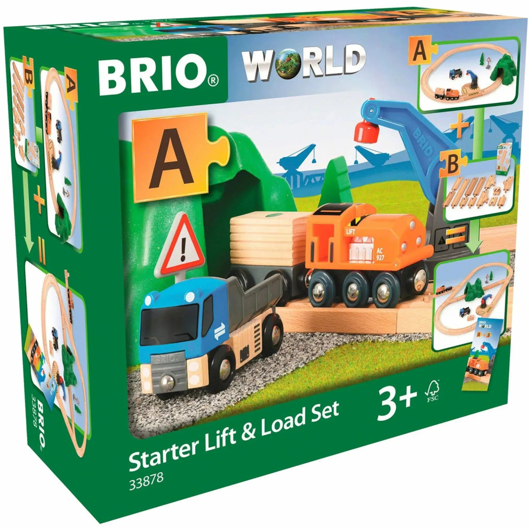 Brio Toys BRIO Set - Starter Lift & Load Set A 19 pieces