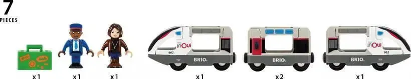 Brio Toys BRIO - TGV High Speed Train 7 pieces