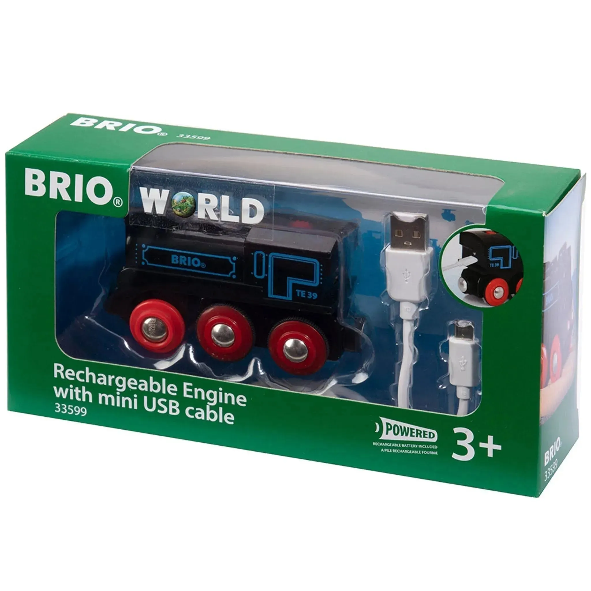 Brio Toys BRIO Train - Rechargeable Engine with mini USB cable