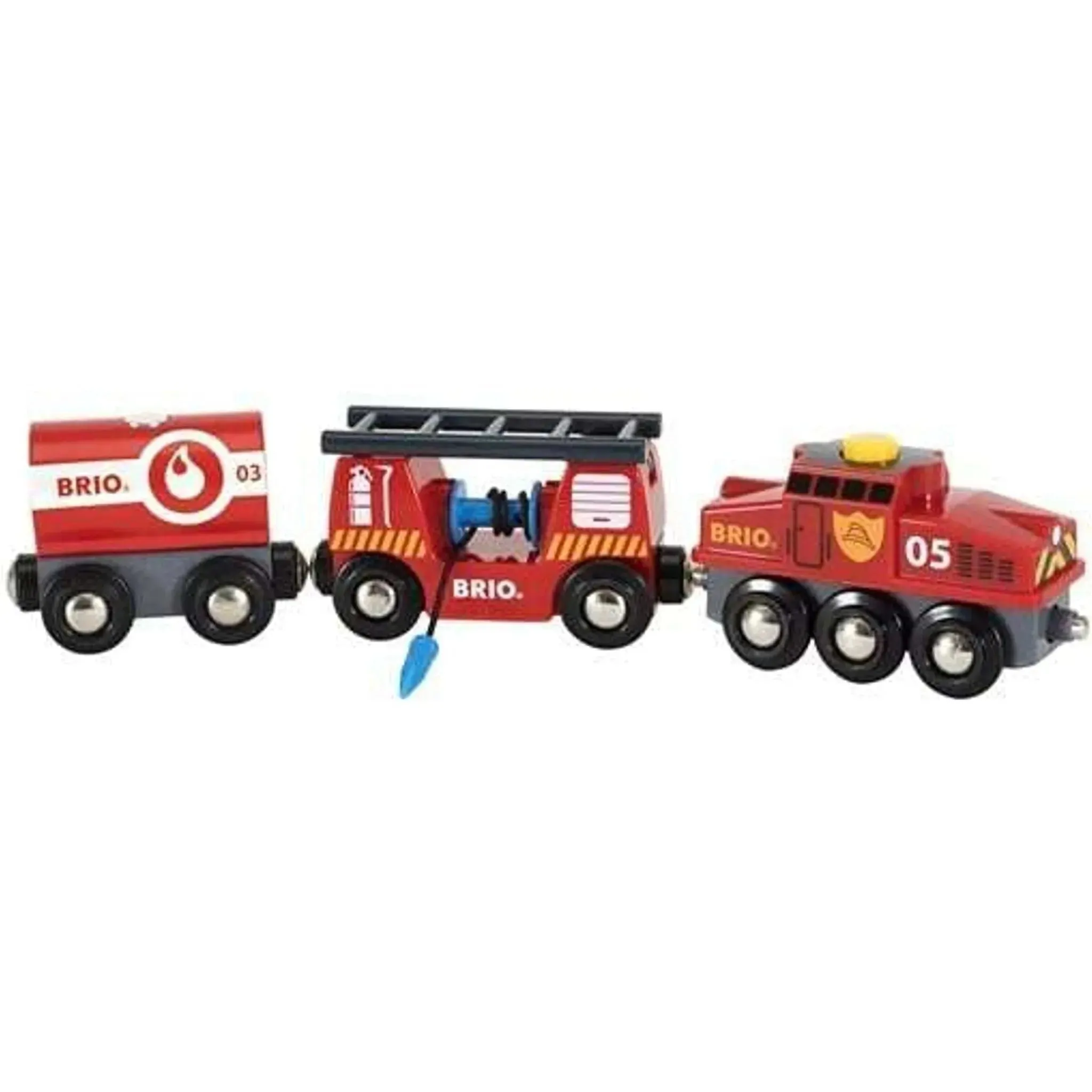 Brio Toys BRIO Train - Rescue Firefighting Train 4 pieces