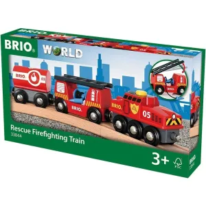 Brio Toys BRIO Train - Rescue Firefighting Train 4 pieces