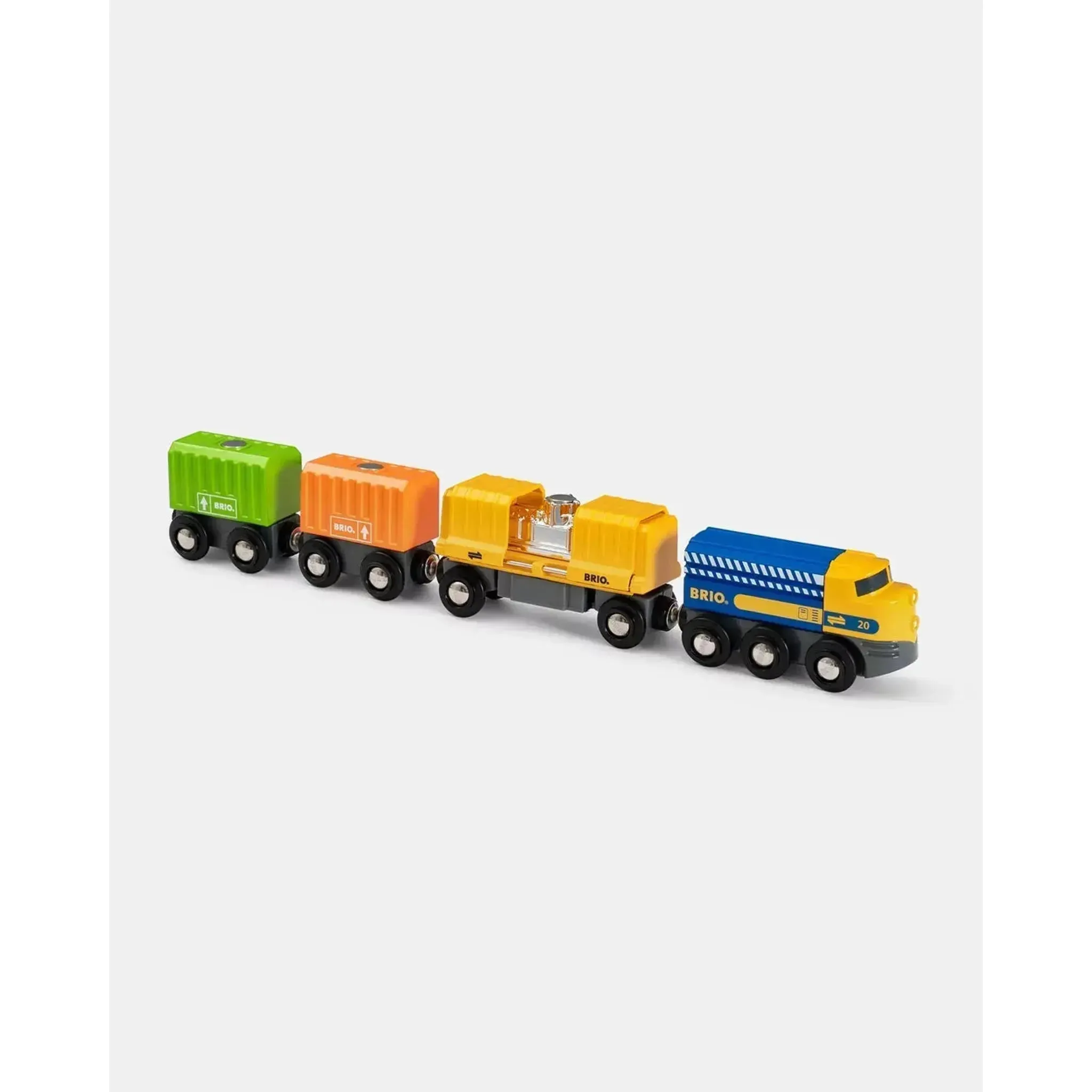 Brio Toys BRIO Train - Three-Wagon Cargo Train 7 pieces