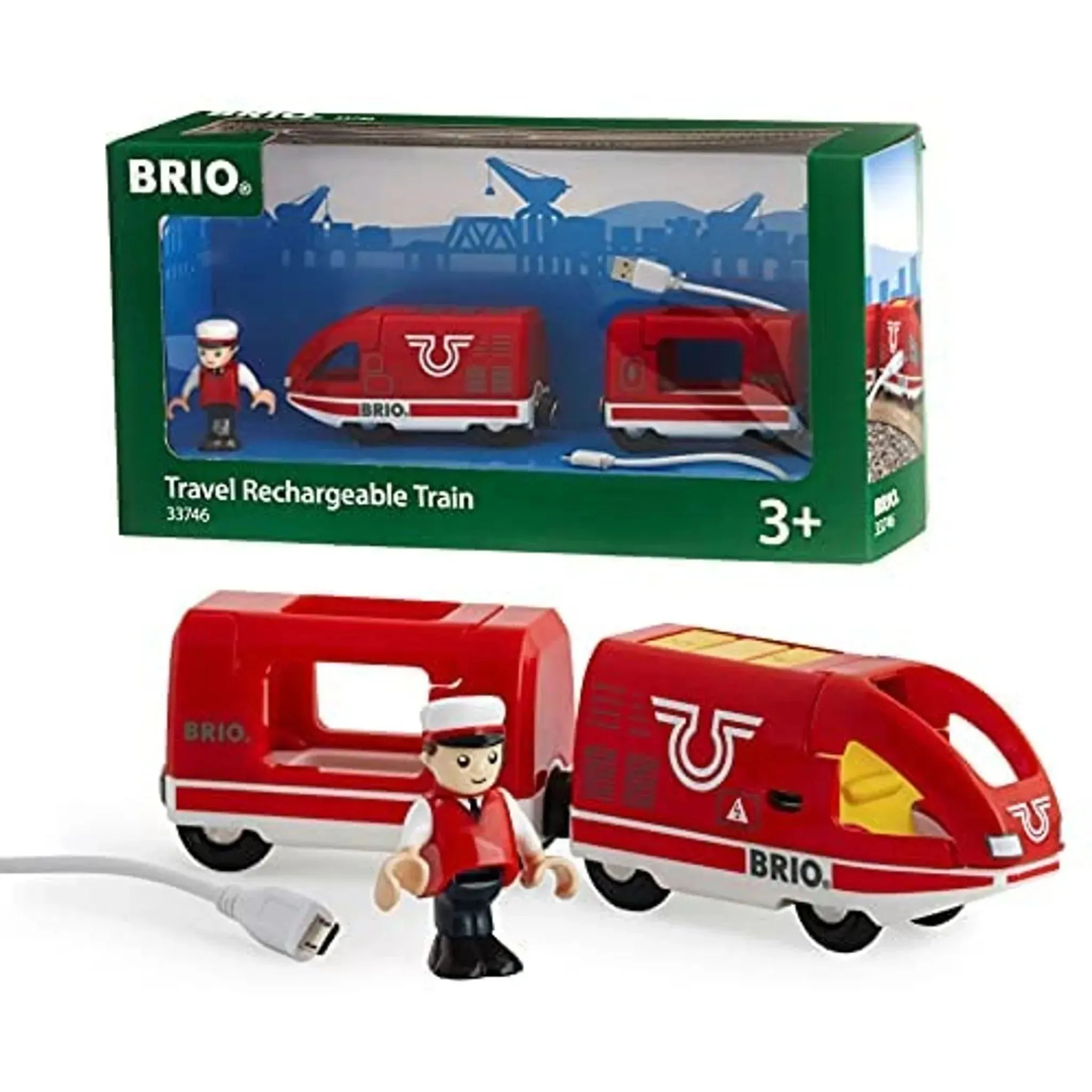 Brio Toys BRIO Train - Travel Rechargeable Train 4 pieces