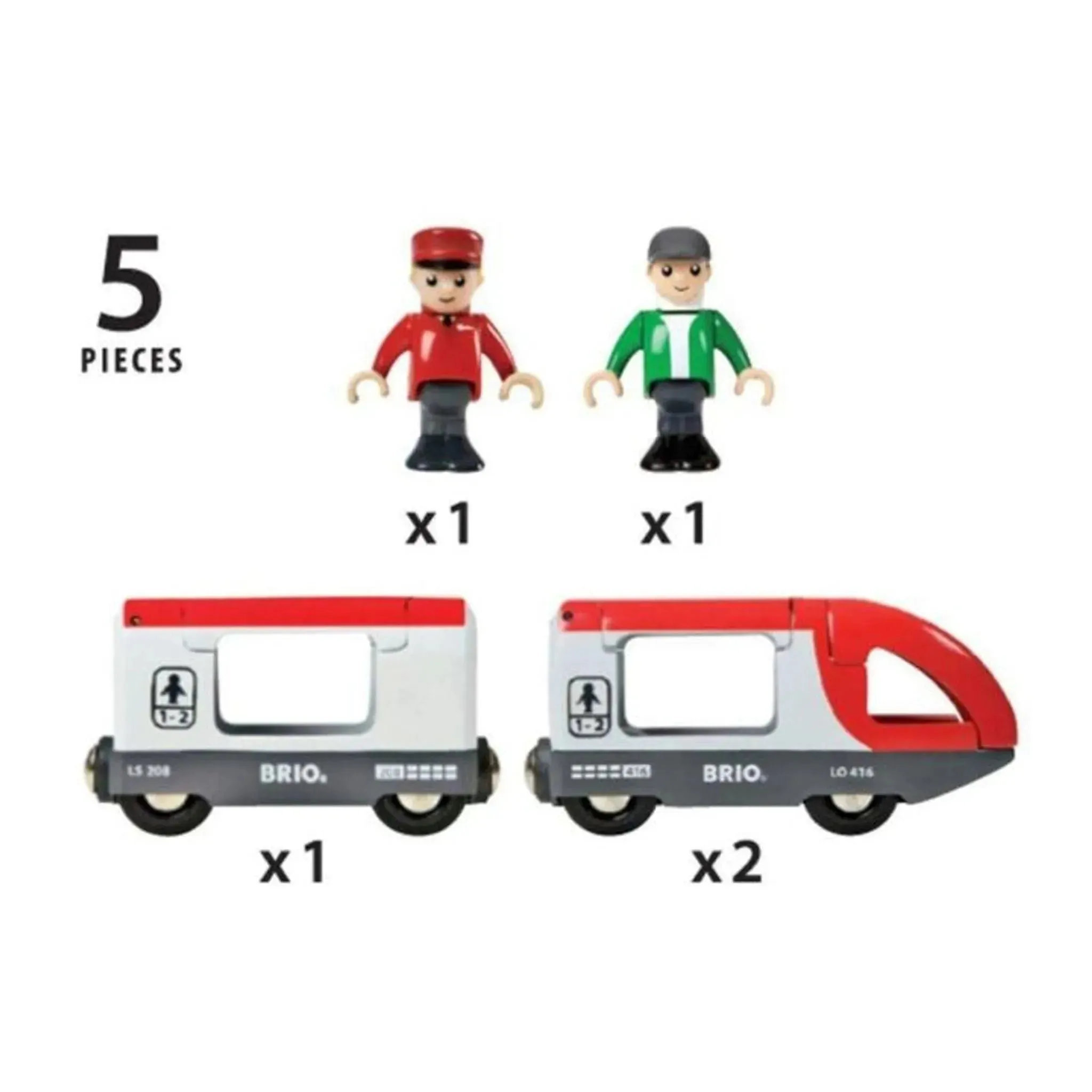 Brio Toys BRIO Train - Travel Train 5 pieces