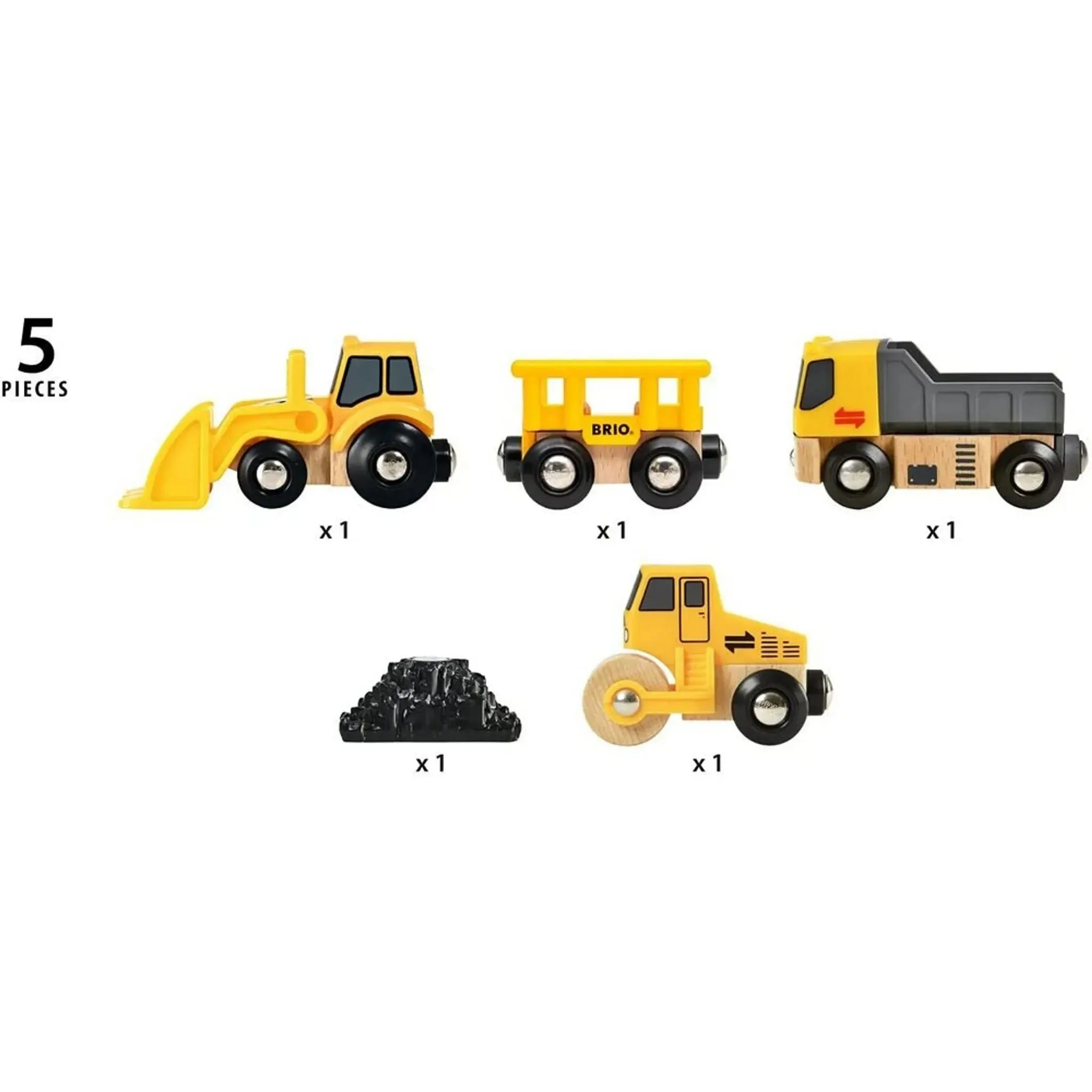 Brio Toys BRIO Vehicle - Construction Vehicles 5 pieces
