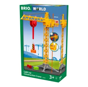 Brio Toys Construction Crane with light 33835