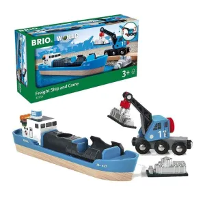 Brio Toys Container & Crane Wagon - 4 pieces 33534
